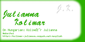 julianna kolimar business card